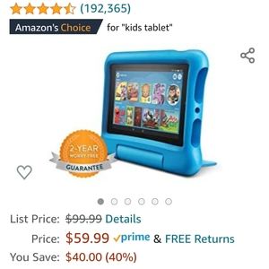 Fire tablet 7 9th generation with child proof case